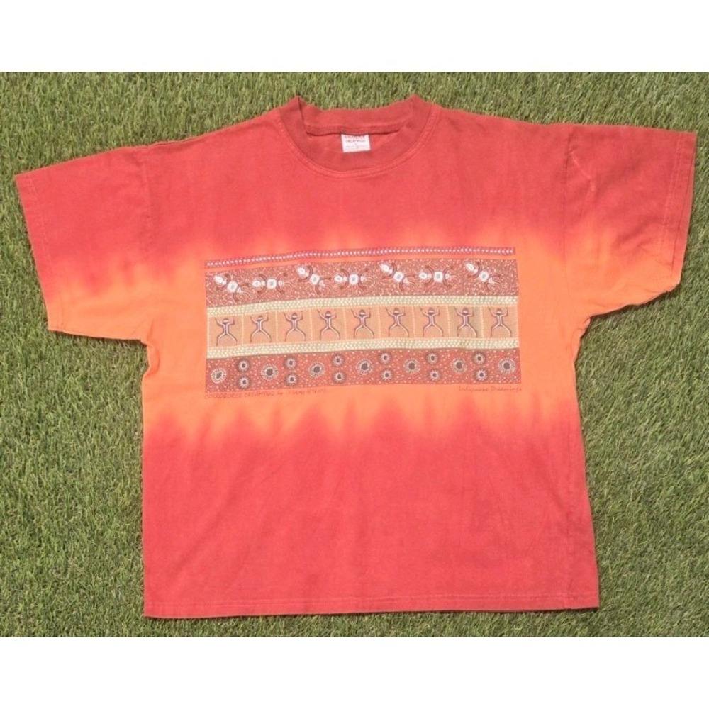 Vintage Indigenous Dreamings 'Corroboree Dreaming' T-Shirt by Lorna Hyland